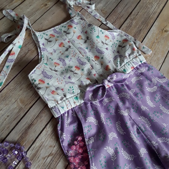 Lavender Romper size 4/5 - Picture 3 of 4